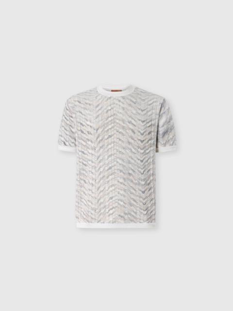 Missoni Openwork cotton and viscose knit T-shirt