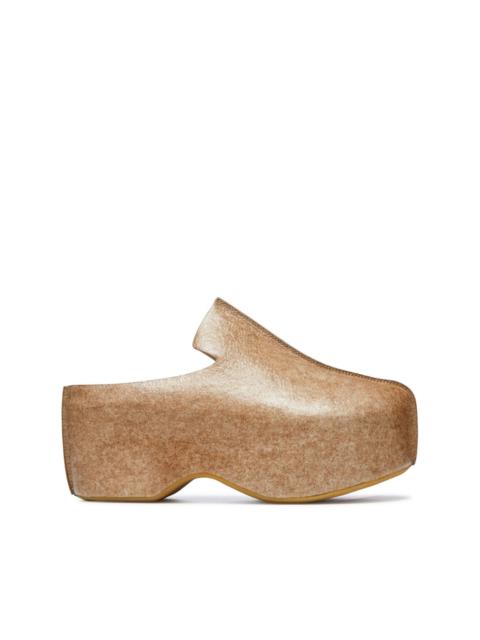 JW Anderson leather platform clogs