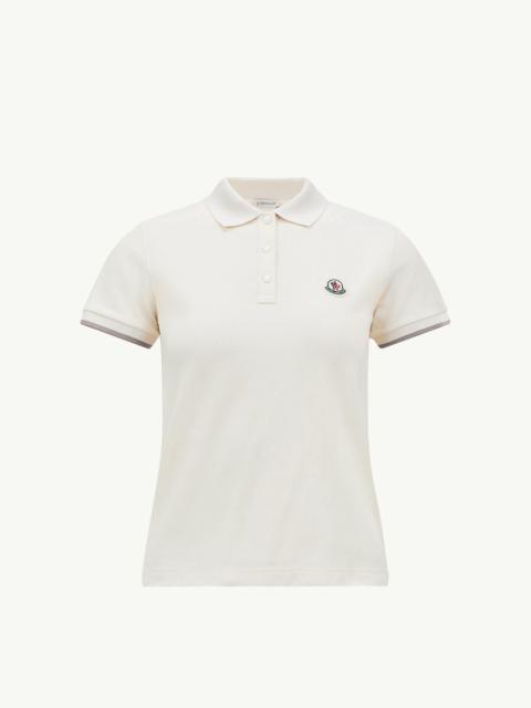 Moncler Logo Cotton Piquet Polo Shirt