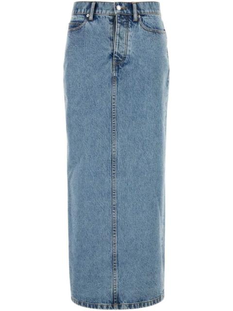 Alexander Wang embellished denim skirt