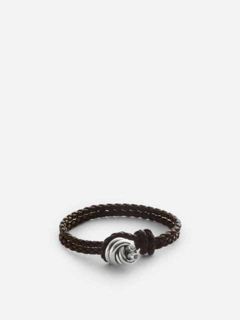 Bottega Veneta Knot Leather Bracelet