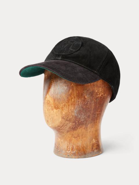 RRL Ranch Logo Suede Ball Cap