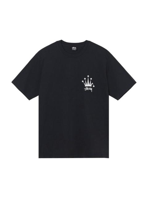 Stüssy Stussy Crown Wreath Pigment Dyed Tee 'Black' | REVERSIBLE