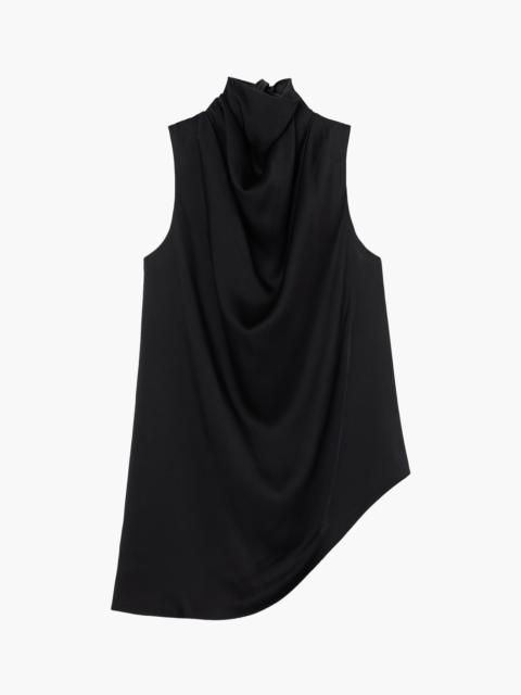 RÓHE SLEEVELESS DRAPED SATIN TOP
