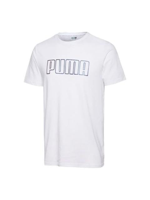 PUMA PUMA Basic Logo Tee 'White Black' 597900-52