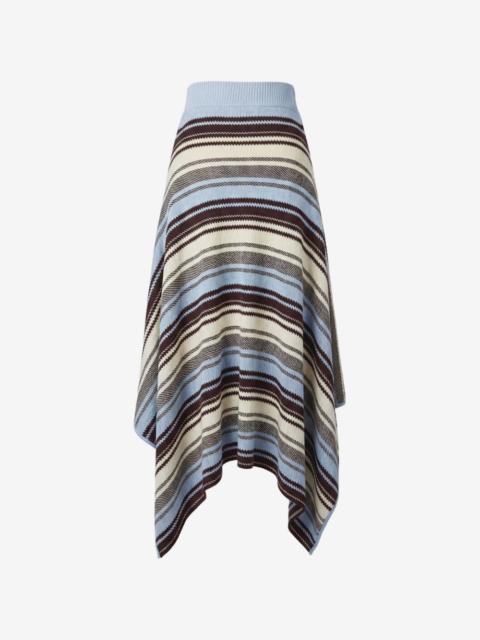 Monse striped handkerchief-hem midi skirt