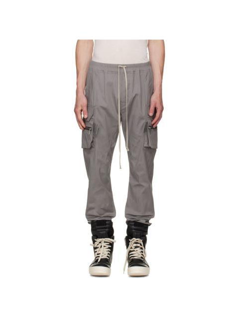 Rick Owens Gray Tower Mastodon Cargo Pants