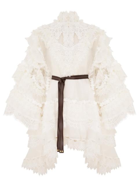 Zimmermann CRUSH HEART TRIM MINI DRESS