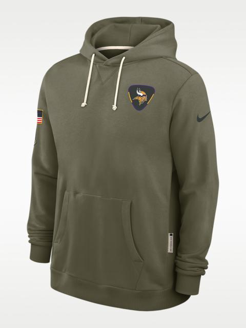Nike Minnesota Vikings Salute to Service Sideline Dominant Force Men's Nike Dri-FIT NFL Pullover Hoodie