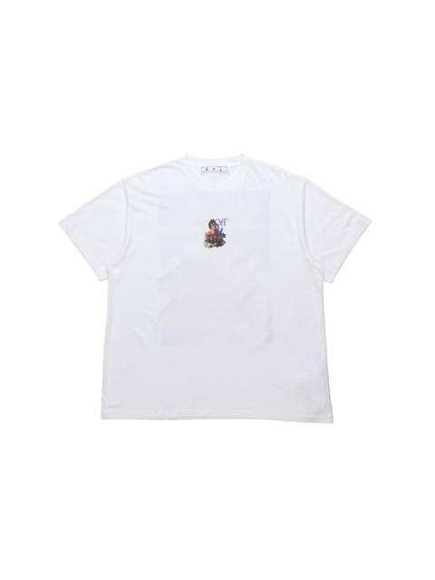 Off-White Off-White SS21 Printing Round Neck Pullover Short Sleeve Loose Fit White OMAA038S21JER0070140
