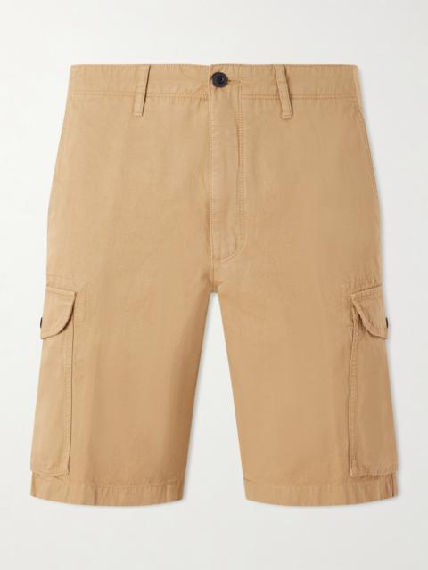 SLOWEAR Straight-Leg Cotton and Linen-Blend Shorts