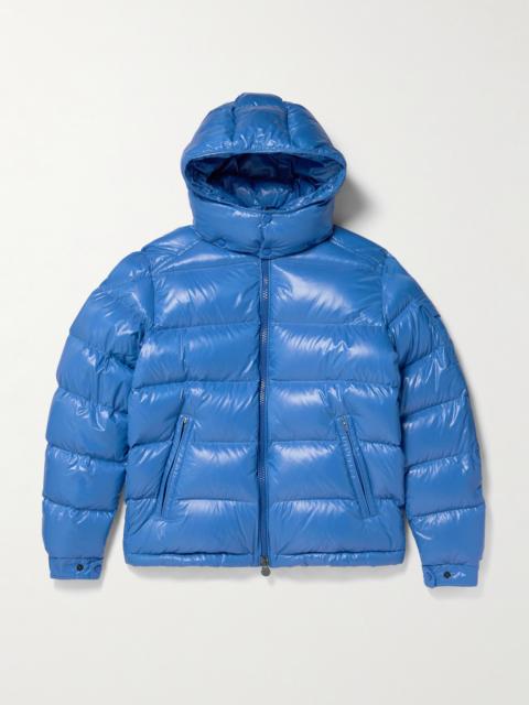 Moncler Maya Logo-Appliquéd Quilted Shell Hooded Down Jacket