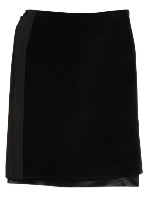 Jil Sander layered straight skirt