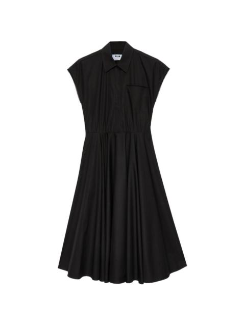 MSGM pocket shirt midi dress
