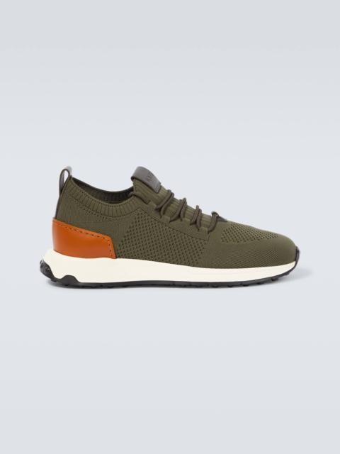 Tod's Leather-trimmed sneakers