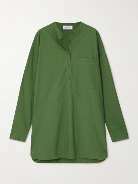 MATTEAU Oversized Organic Cotton-poplin Mini Shirt Dress