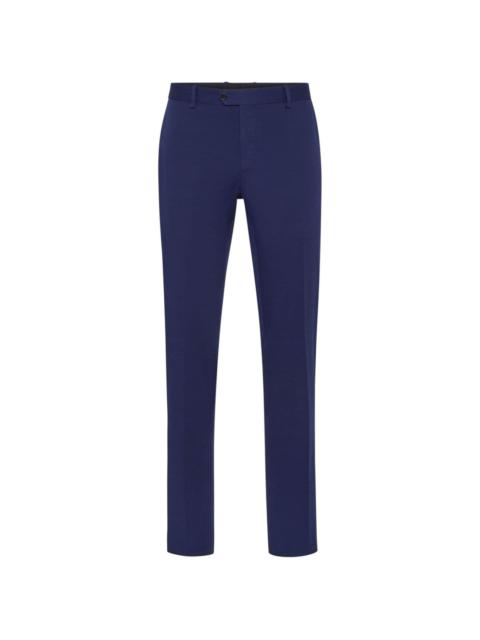 mid-rise slim-fit chinos