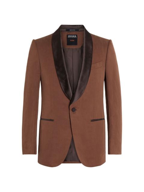 silk-blend blazer