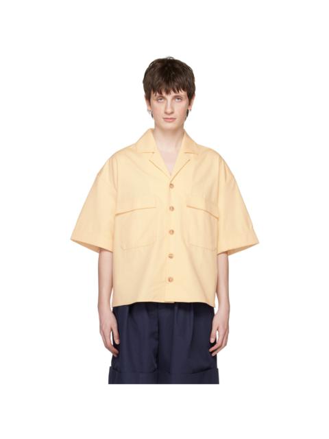 KING & TUCKFIELD Off-White Oversized Bowling Shirt
