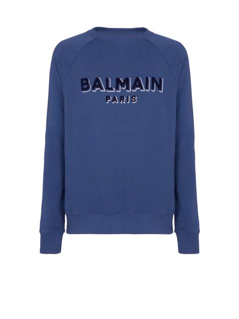 Balmain Metallic flocked Balmain sweatshirt