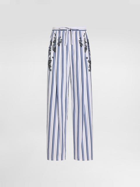 Dolce & Gabbana Vanity trousers with embroidery