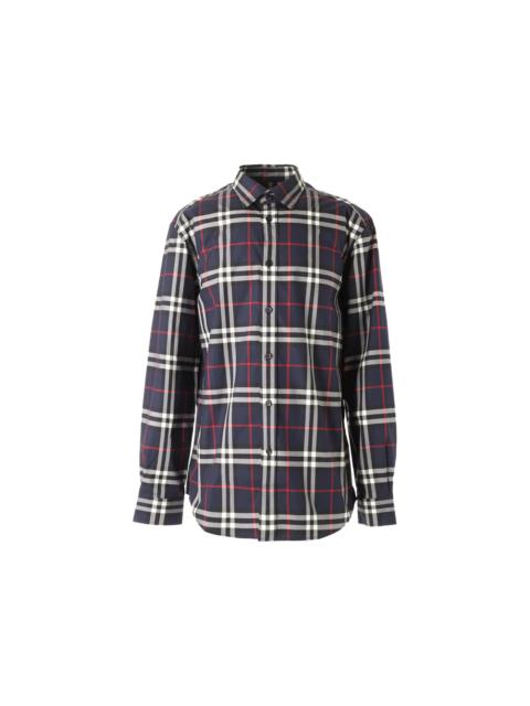 Burberry Burberry Check Print L/S Shirt Navy