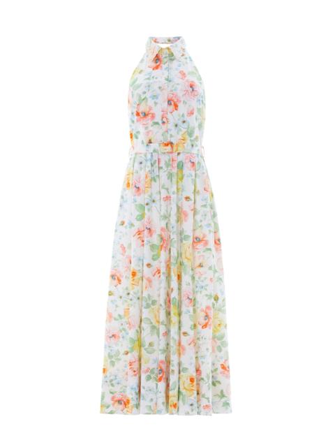 Needle & Thread Sienna Rose Cotton Halter Ankle Gown