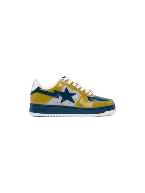 Blue & Yellow Sta #2 Sneakers