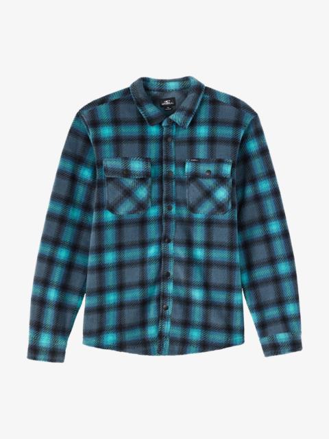 O'Neill Glacier Plaid Superfleece Long Sleeve Shirt