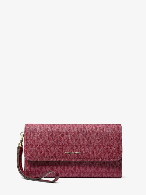 MICHAEL KORS Jet Set Medium Signature Logo Convertible Wristlet