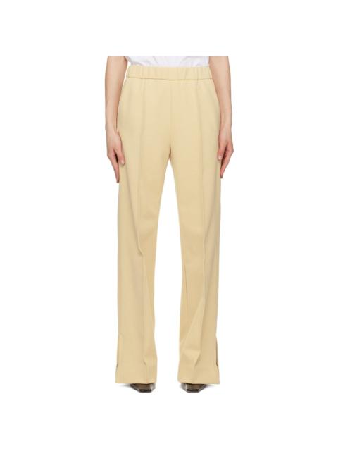 Yellow Relaxed-Fit Trousers