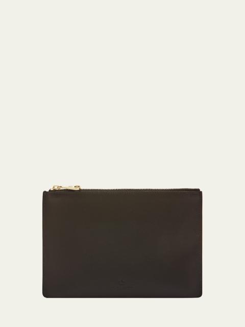 IL BISONTE Oliveta Zip Vacchetta Leather Card Case