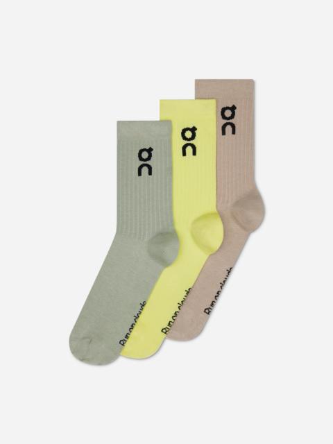 On Logo Sock High 3P