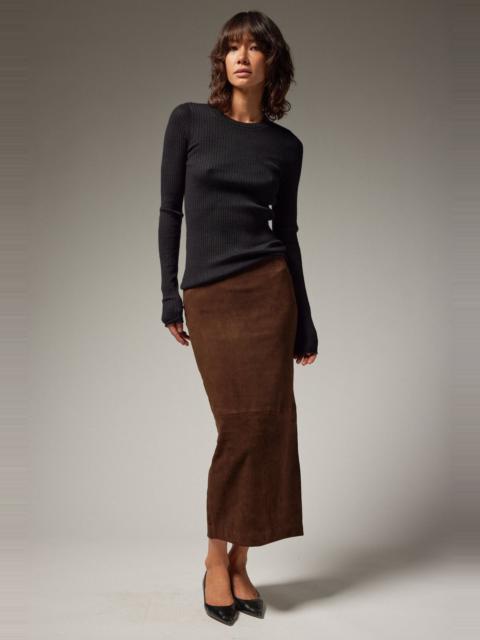 SPRWMN CAROLYN SUEDE TUBE SKIRT