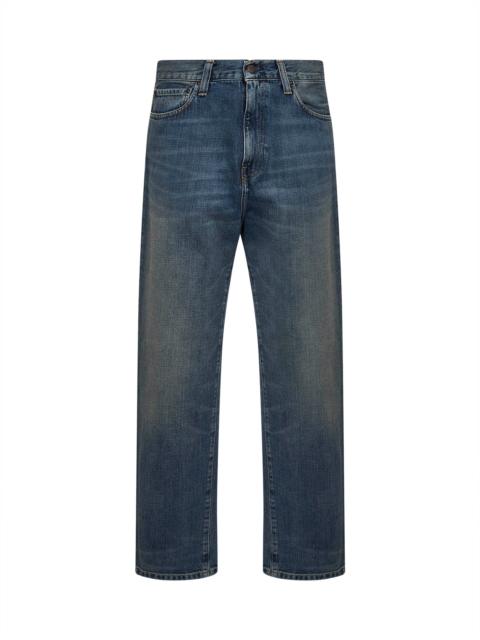 Carhartt Blue Aaron five-pocket jeans