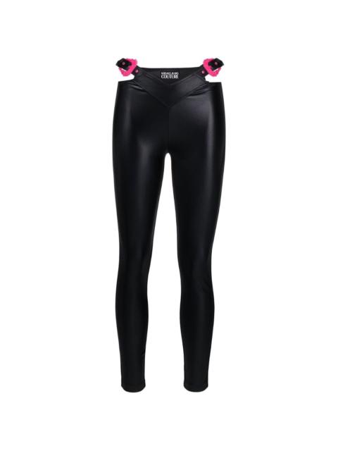 VERSACE JEANS COUTURE rhinestone-embellished cropped leggings