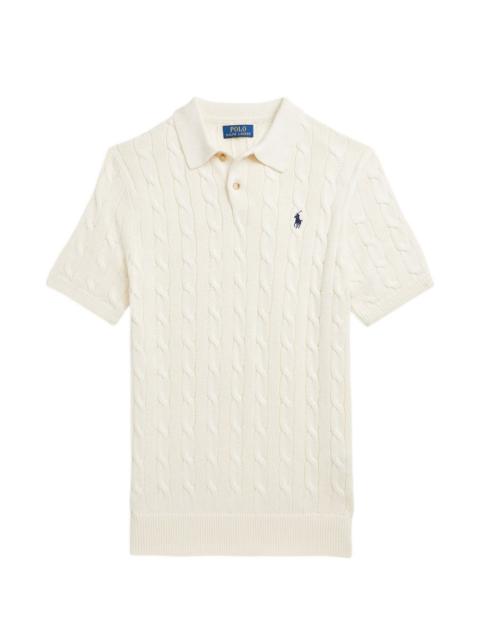 Polo Ralph Lauren cable-knit polo shirt