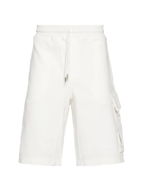 Lens-detail cotton bermuda shorts