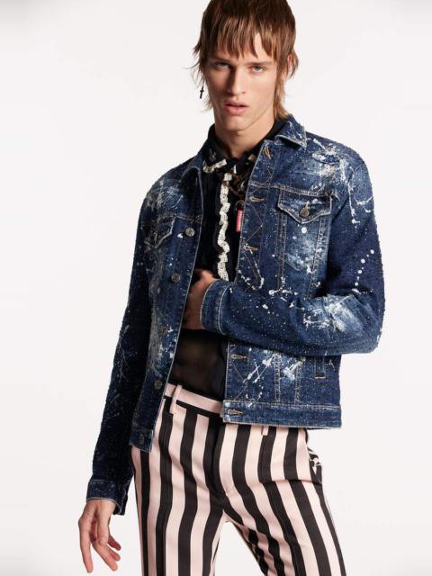 DSQUARED2 FIREWORKS WASH DAN JEAN JACKET