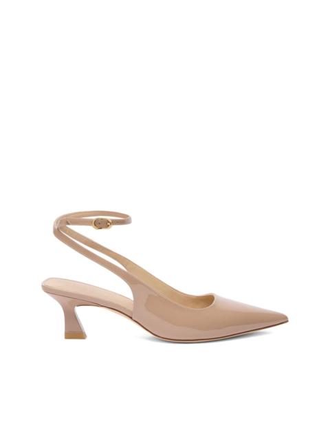 Stuart Weitzman 50mm Vinnie ankle-strap sculptural-heel pumps