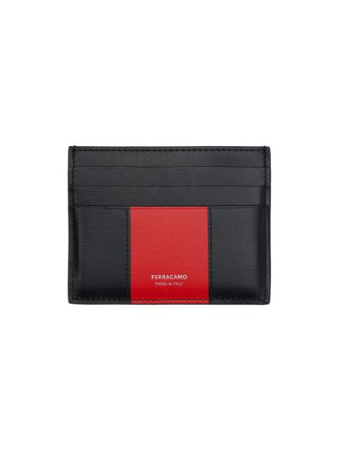 Black & Red Bicolor Card Holder