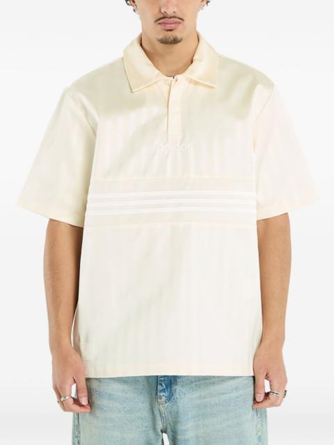 adidas stripe-detail polo shirt