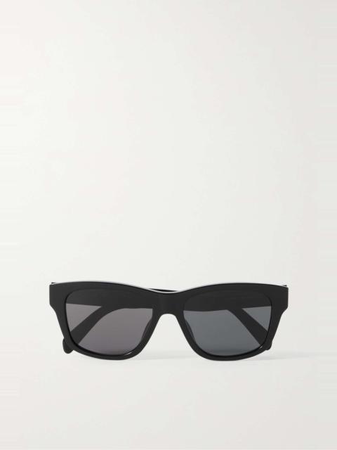 Square-frame acetate sunglasses