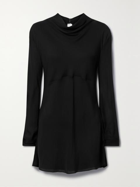 KHAITE Vray Cutout Silk-georgette Top