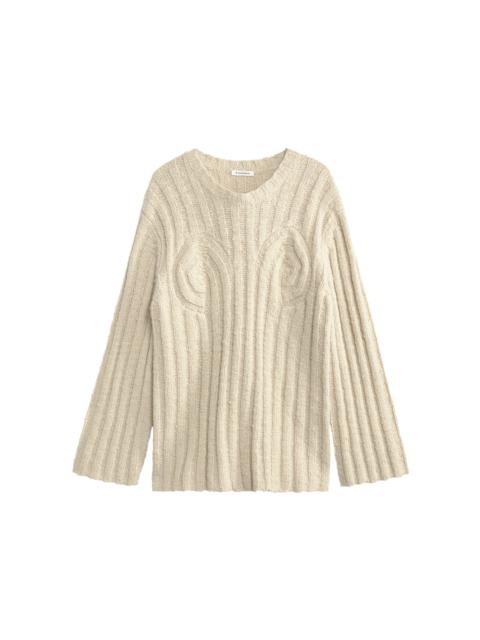BY MALENE BIRGER Knit Sweater off-white
