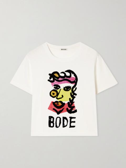 BODE Visage Printed Cotton-jersey T-shirt