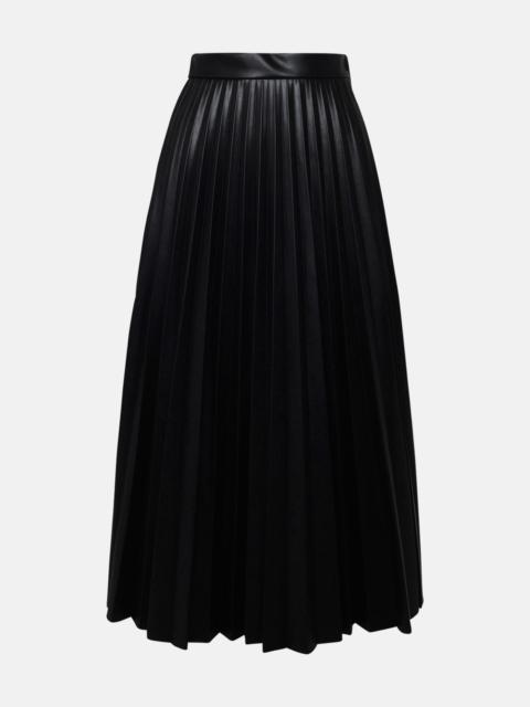 MM6 Maison Margiela Black leather skirt