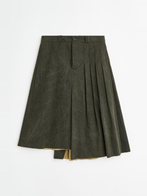 Our Legacy Origami Skirt Antique Mudd Coated Sateen