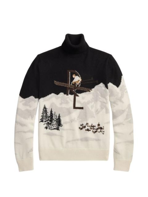 Ralph Lauren roll-neck intarsia sweater