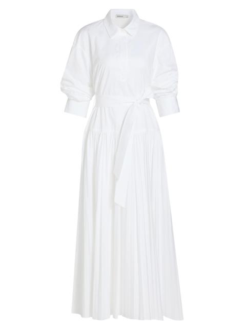 SIMKHAI Women's Arlo Belted Maxi Shirtdress - White